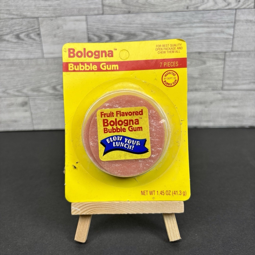 Vintage 1998 Ford BOLOGNA Meat Bubble Gum‎ SEALED BLOW YOUR LUNCH